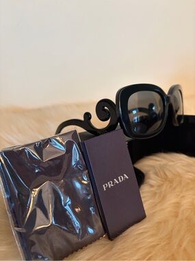 Prada Baroque Black Swirl Sunglasses